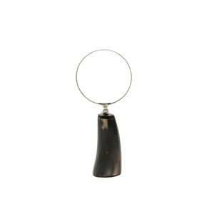 Loupe en corne naturelle avec cadre en laiton pour la lecture de journaux et la décoration intérieure disponible au prix de gros - Product Image 1