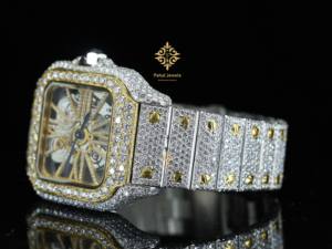 Reloj de Pulsera Mecánico Automático de Lujo para Hombre, Personalizado, de Alta Calidad, de Acero Inoxidable, con Esqueleto y Diamantes, Totalmente Mecánico - Product Image 2