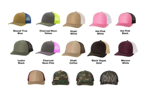 Logotipo de parche tejido, ala curva de 6 paneles, gorra Snapback de tela de malla y algodón de perfil medio estructurado de alta calidad, gorras de camionero - Product Image 4