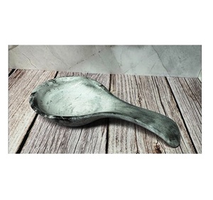 Repose-spatule en acier inoxydable avec incrustation décorative, couleur personnalisée, fait main, écologique, compatible lave-vaisselle, micro-ondes et four - Product Image 3