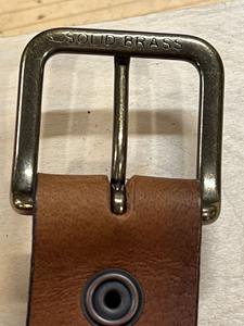 Ceinture en cuir 1.5 Ceinture habillée pour hommes Boucle amovible en cuir de buffle pleine fleur Fait à la main Fabriqué au Pakistan LMB-0008 - Product Image 5