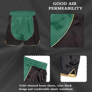 Shorts de boxe MMA de qualité supérieure, décontractés, doux, séchage rapide, 100% nylon, tissu en toile durable, taille élastique, entraînement fitness - Product Image 5