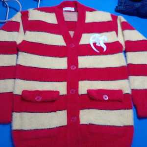 Pulls en jersey tricotés numériquement personnalisés en coton/polyester 65/35, sweat-shirts à col rond boutonné, respirants pour l'automne - Product Image 1