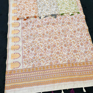 Sari tradicional elegante para mujer con bordado de albaricoque versátil para bodas, festivales y cada ocasión especial - Product Image 1