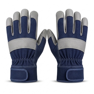 Gants en cuir de qualité supérieure, antidérapants, épaisseur 10 mil, sans latex, toucher doux, construction robuste, mouvement flexible, poignet renforcé, usage général - Product Image 2