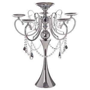 Modern <b>Silver</b> Three Arm Candelabra With Elegant Metallic Finish For Premium Home Decor Styling - Product Image 5