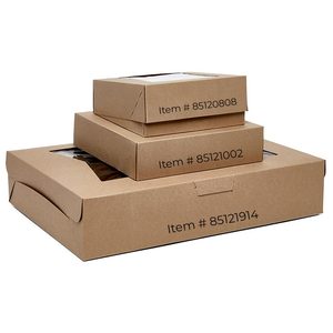 Premium Kraft Rectangle Automatic Cake Boxes <b>Top</b> <b>Loading</b> with Tray Tool - Product Image 2