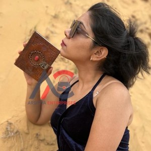 New Real Hand Tooled Leather Clasp Lock Journals With Semi Precious Stone Boho Traditional Vintage Leather Lock <b>Travel</b> Journal - Product Image 1