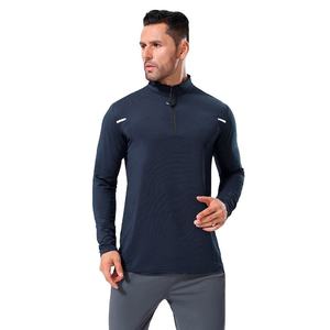 Camiseta Deportiva de Compresión de Manga Larga para Hombre, de Secado Rápido, Transpirable, con Protección UV, Cuello Redondo, Ajuste Regular, para Todas las Temporadas, Personalizable - Product Image 1