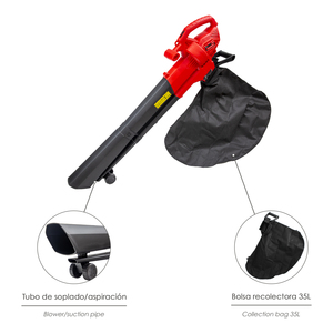 Soffiatore e Aspiratore Elettrico per Foglie da Giardino 3000W - Product Image 4
