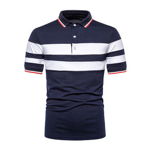 2023 venta al por mayor personalizado 100% algodón Golf para Polos ajuste deportivo longitud corta Casual Logo impresión manga corta diseño patrón - Product Image 4