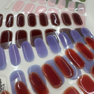 Uñas de Gel Personalizables Coreanas 100% Veganas, Libres de Crueldad Animal, No Tóxicas, de Calidad Profesional, Color Sólido, Adhesivo para Uñas - Product Image 1