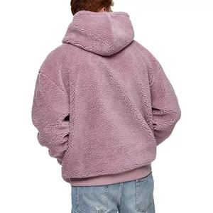 OEM-Sudadera con capucha bordada con letras para hombre, ropa para Parte Superior Femenina, con cremallera bordada, de gran peso, para invierno, 1/4 - Product Image 4