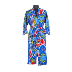 Indian handmade cotton kantha kimono <b>woman</b> and man stylish beach wear bath robe bikini cover <b>up</b> patch work kimono gift for her - Product Image 1