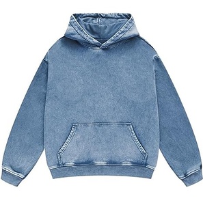 Sudadera con capucha transpirable para hombre con lavado ácido, ropa de calle pesada de gran tamaño para exteriores, Jersey lavado Vintage de talla grande, fabricante personalizado - Product Image 1