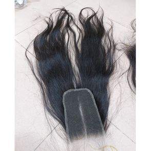 4x6 HD <b>Lace</b> <b>Closure</b> Pre-Plucked Natural Black Straight Raw Vietnamese Human Hair Body Wave Style Stock Ready to Ship - Product Image 1