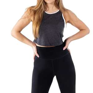 Camiseta sin mangas deportiva sin mangas para mujer Tejido transpirable Ideal para yoga y rutina diaria activa - Product Image 1