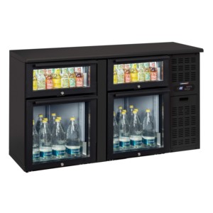 Bar à verres mixtes avec 2 tiroirs pour refroidisseurs à vin et boissons - Product Image 1