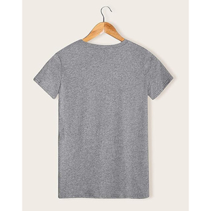 Women’s Casual Crop T-Shirt Knot Detail Short Sleeve Fashion <b>Top</b> Women’s Front Twist Tee Lightweight Crew <b>Neck</b> Cropped T-Shirt - Product Image 2
