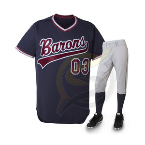 Conjunto de Jersey y pantalón de béisbol deportivo para hombre, nuevo diseño personalizado, uniforme de béisbol, 2022 - Product Image 4