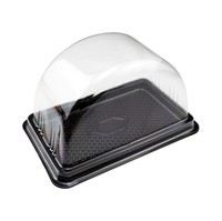 Boîtes d'emballage personnalisées pour gâteaux et pains YuXuan en plastique PET jetable imprimé UV transparent/couleur personnalisée