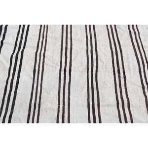 Alfombra Turca de 4.2x8 pies, Alfombra Vintage, Alfombra de Lana con Diseño de Camuflaje Blanco - Product Image 5