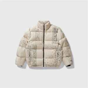 Men's OEM Customized Logo Camouflage & <b>Patchwork</b> Hooded Waterproof Puffer <b>Jacket</b> with Pockets Casual Winter - Product Image 1