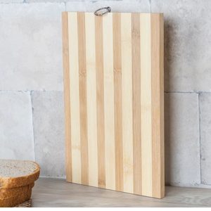 Tabla de cortar y para pan de bambú antibacteriana a rayas - Product Image 1