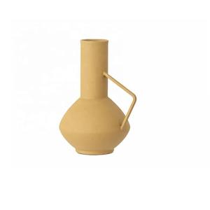 Vente chaude Vase En Métal Décoratif Moderne avec Poignée À La Main Vase De Table En Métal Élégant Maison Salon Décor De Table - Product Image 2