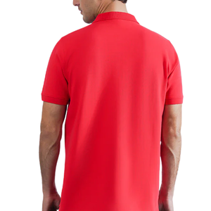 Camisa Polo Roja para Hombre, Cómoda, Informal, de Algodón, Elegante, de Manga Corta, Moderna, Clásica - Product Image 2