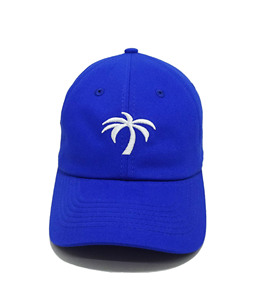 6 แผงคุณภาพสูงผ้าใบผ้าฝ้ายสีแดงไม่มีโครงสร้างเบสบอลกีฬาหมวกเย็บปักถักร้อยที่กําหนดเองโลโก้ Palmes ต้นไม้หมวกผู้ชาย - Product Image 6