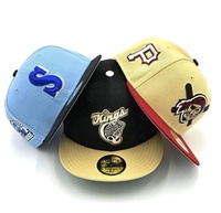 Gorras Trucker Personalizadas Sin Pedido Mínimo, Bordado 3D, Diseño Chrome Heart, Denim, 5 Paneles, Visera Plana, Casual, Transpirable