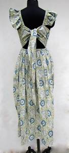 ชุดเดรสแขนยาวคอวีมัดย้อมสำหรับ2023ชุดเดรสทรงหลวมผ้าเรยอนยาวมีร่องข้างสำหรับฤดูใบไม้ผลิ - Product Image 2