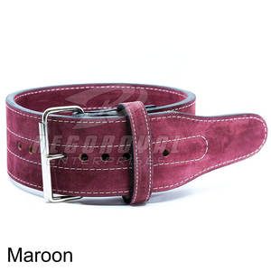 Cinturón de levantamiento de pesas de una sola punta Premium para hombres y mujeres Cinturón de levantamiento de cuero ajustable de una sola punta - Product Image 3