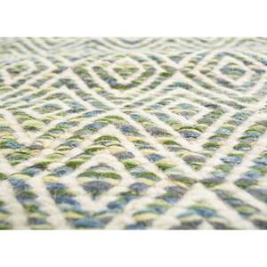 พรมลายเรขาคณิต Abrash ADWV-13047 ทำจากขนสัตว์และใยวิสโคส สีเขียว สำหรับใช้ในบ้าน - Product Image 3