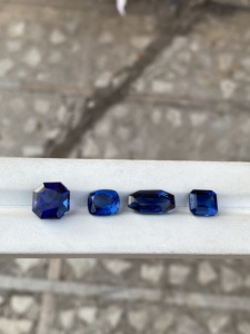 Lote de piedras preciosas de zoisita azul Natural 100% certificado, lupa limpia, forma de mezcla de 22,32 quilates, corte de tanzanita Bio Color sin calentar - Product Image 5