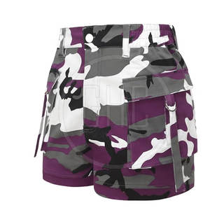 กางเกงขาสั้นเอวสูงสำหรับผู้หญิงกางเกงขาสั้นคาร์โก้แบบปรับแต่งได้ทรงหลวมขนาดและระบายอากาศได้ดีสำหรับการใช้งานทั่วไป - Product Image 3