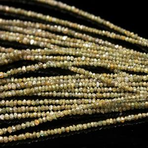 Hebras de cuentas de piedra en bruto de diamante Natural de 3-4mm de la mejor calidad al por mayor para la fabricación de collares de joyería de moda - Product Image 4