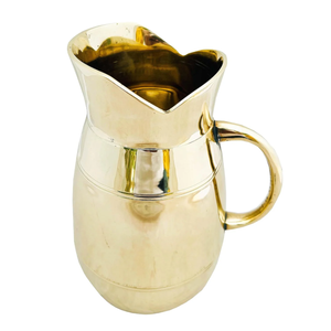 Jarra Vintage de Latón de Alta Calidad con Asa, Acabado Pulido, para Hogar, Restaurante y Cocina de Hotel, Jarra Metálica para Agua - Product Image 4