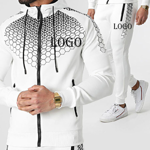 Wholesale Custom Embroidery Logo <b>Mens</b> Two Piece <b>Track</b> Set Color Block Tracksuit <b>Men</b> <b>Jacket</b> Suit Slim Fit Polyester Jogging Suit - Product Image 6