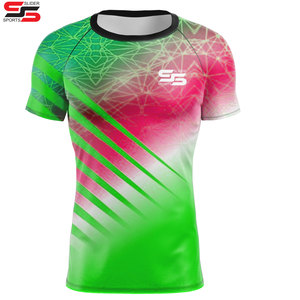 Chemises de compression personnalisées avec impression par sublimation protection UV Protection Bjj MMA Spandex Rash Guard pour adultes et enfants Rashguard Jiu Jitsu - Product Image 6