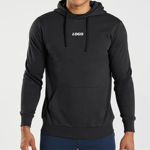 Top à la mode Logo personnalisé Premium Essential hommes à capuche 100% coton lourd polaire Streetwear vierge OEM vente en gros vêtements usine - Product Image 2