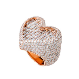 Iced Out Heart <b>Silver</b> <b>Ring</b> Iced Out VVS Moissanite Diamond hip Hop Luxury <b>Statement</b> <b>Ring</b> Gift For Women Men Love - Product Image 5