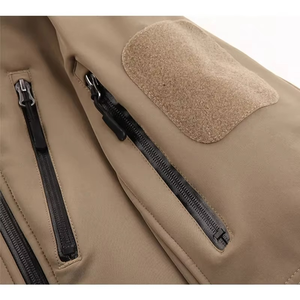 Veste à capuche pour homme en coton 100% avec impression numérique personnalisée sur le devant, coupe-vent légère, streetwear d'hiver - Product Image 5