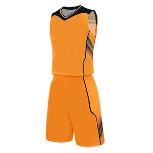 Vêtements de basket-ball Orange pour hommes Vêtements de sport en polyester de haute qualité Respirant New BSCI Outerwear Good Selling Sublimation Printed - Product Image 2