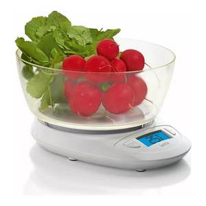 Balance de cuisine blanche KS1019 5 kg pour mesurer les ingrédients et plus encore ! - Product Image 1