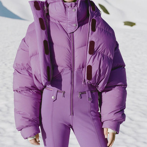 Traje de Esquí de Lujo de Una Pieza para Mujer, Mono Impermeable y Cortavientos, Traje de Nieve Aislante sin Cinturón - Product Image 4