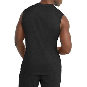 Débardeurs de gym pour hommes et femmes broderie personnalisée imprimée séchage rapide respirant sans couture coton Sport Singlet grande taille tricoté - Product Image 2