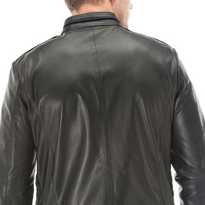Veste en cuir pour homme, nouvelle mode hiver 2025, col personnalisé, respirante, faible MOQ, veste d'hiver pour homme - Product Image 6