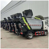Foton mini-camions à ordures à benne basculante arrière refuser compacteur camion d'élimination des ordures camion compacteur à ordures hydraulique pour isuzu